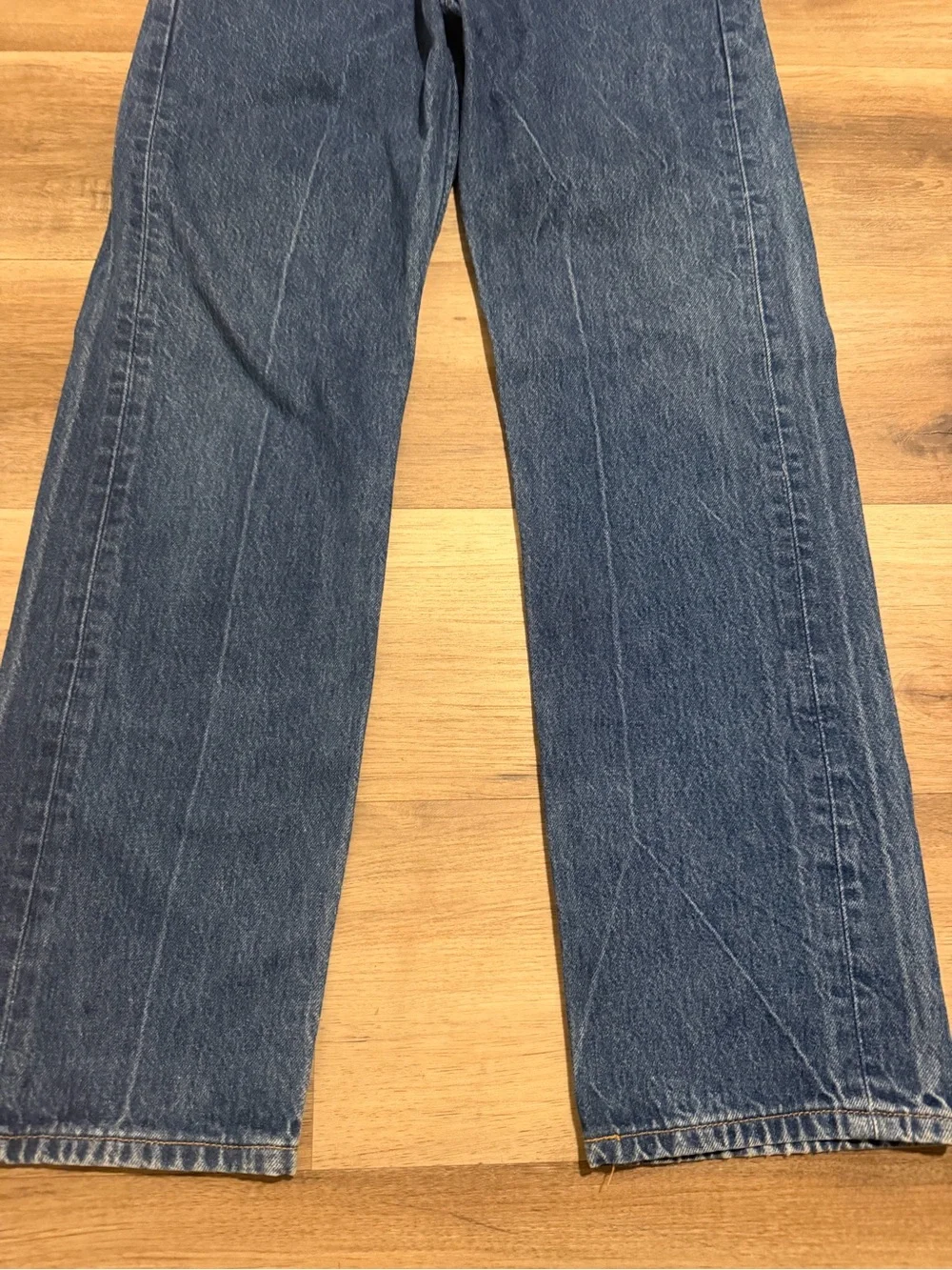 Vintage Levi’s 501 Button Fly Jeans Black Batwing 33x33 actual 32x30
